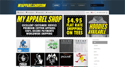 Desktop Screenshot of myapparelshop.com